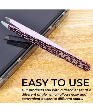 NARZ Professional Slanted Tweezer for Ingrown Hair - Stainless Steel Precision Tweezers for Facial Hair Removal - 1 Piece - Buy Online on GoSupps.com
