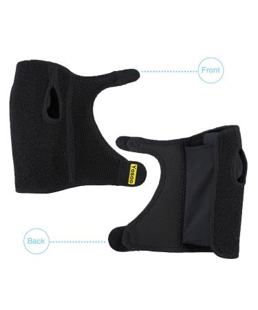 Wrist Brace Yosoo Night Sleep Adjustable Neoprene 1 Pair Wrist Splint Hand Brace for Wrist Carpal Tunnel Syndrome Support Arthritis Sprains and Bursitis Black Wrist Support - Buy Online on GoSupps.com