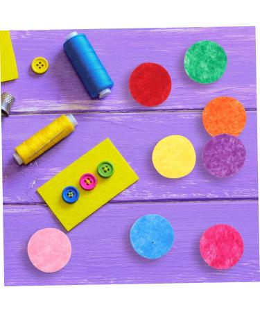 Anneome 2 Handmade Hair Band Negatives Girls Hair Accessories Mixed Color Felt Round Diy Craft Wafer Amulet Colorful 2.5X2.5cm - Buy Online on GoSupps.com