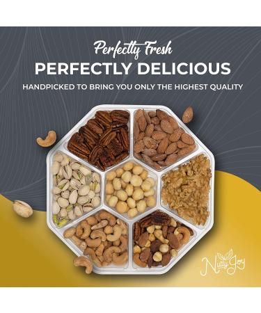 Assorted Nut Tray - Gourmet Nuts for Gift Baskets | Christmas, Birthday, Get Well Soon, Anniversary Gift | Holiday Snack Mix Food Box for Sympathy Gift Basket - Buy Online on GoSupps.com