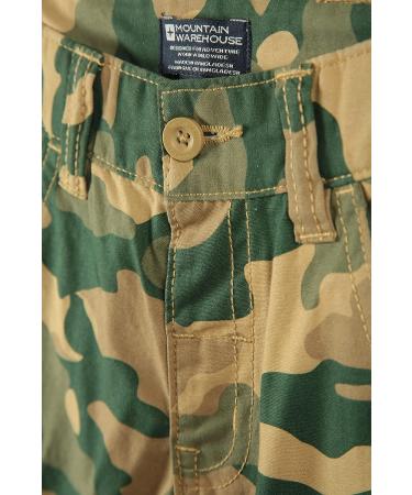 Mountain Warehouse Kids Cargo Shorts - 100% Cotton, Light Beige (Camo), 13 Years - Buy Online on GoSupps.com