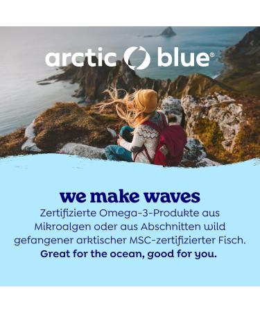 Arctic Blue Omega 3 Fish Oil 250ml - MSC Certified High DHA & EPA No Fish Smell Orange Flavor - Buy Online on GoSupps.com