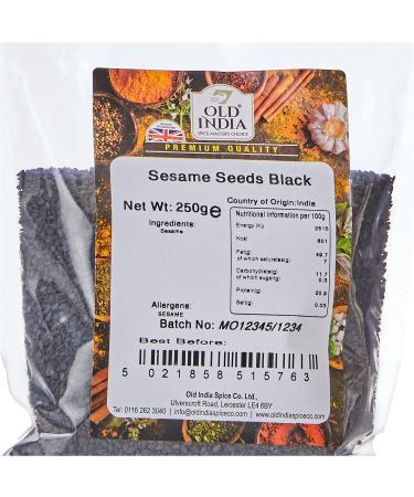 Old India Black Sesame Seeds 250g - Premium Quality, Pack of 1 - Buy Online on GoSupps.com