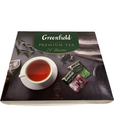 Greenfield Tea Collection Gift Set Box - 24 Varieties, 96 Count Tea Bags - Buy Online on GoSupps.com