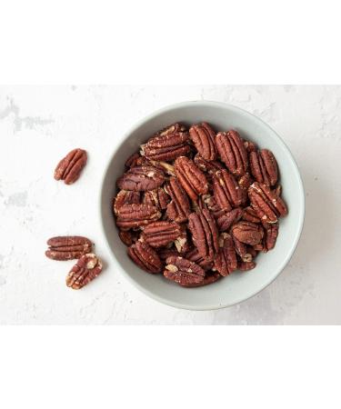 Buy Food to Live Dry Roasted Pecan Halves - Gourmet Vegan Snack Lightly Salted No Oil Added Keto Friendly 1 Pound - Healthy Source of Protein & Fiber - Buy Online on GoSupps.com