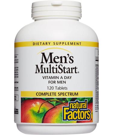 Natural Factors Men's MultiStart Vitamin A - 120 Tablets for Daily Health - Buy Online on GoSupps.com