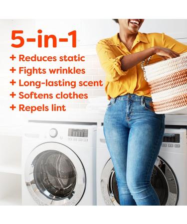 Bounce WrinkleGuard Mega Fabric Softener Dryer Sheets - 130 ct, Outdoor Fresh Scent - Buy Online on GoSupps.com