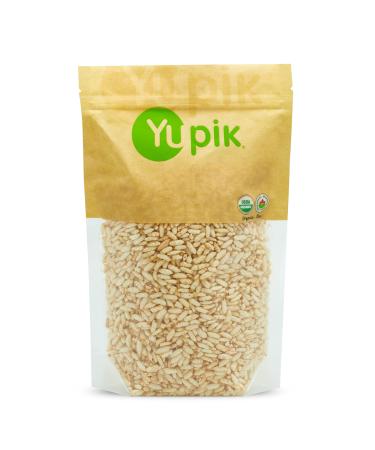 Yupik Organic Puffed Brown Rice 200 g Gluten-Free Non-GMO Kosher Vegan Popped Rice Made from Whole Grains Sugar-Free Salt-Free Light Snack Ideal for Breakfast & Topping