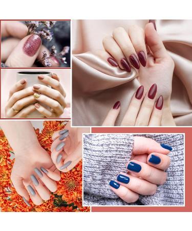 Wakaniya Dip Powder Nail Kit - 8 Colors Red Grey Dipping Set with Base, Top Coat, Activator, Brush - French Nails Art Manicure Kit for Women - Buy Online on GoSupps.com