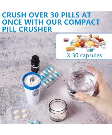 Small Electric Pill Crusher - Hospital Grade Grinder for Elderly & Pets - Fine Powder Pill Mill - Buy Online on GoSupps.com