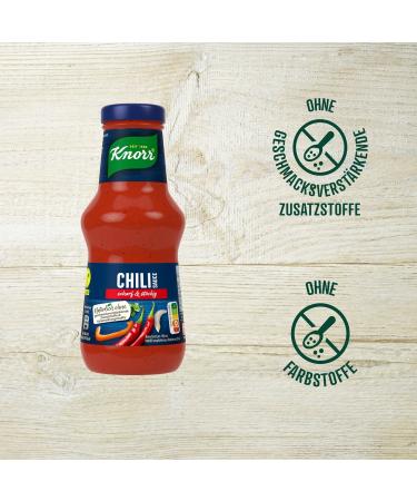 Buy Knorr Chili Sauce - Spicy Barbecue Sauce (6x250ml) | No Flavor Enhancers or Preservatives - Shop Internationally! - Buy Online on GoSupps.com