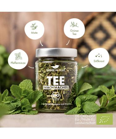 Better in the Glass Organic Tea Gift Set - 150 Portions Vegan & Sustainable Loose Teas Including Wachmacher Mint Prinz & Herbal Bed - Buy Online on GoSupps.com