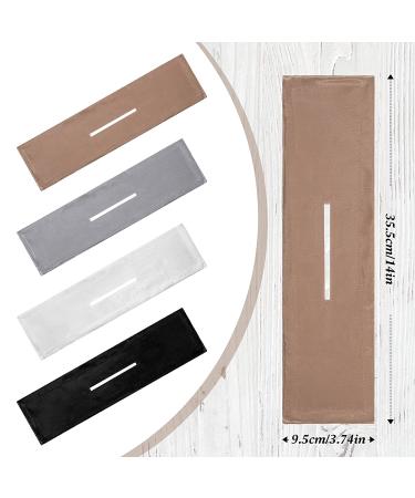 4-Piece Deft Hair Bun Maker Set - Doughnut French Hairstyle (Black, Khaki, White, Gray Fabric) - Buy Online on GoSupps.com