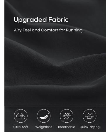 CRZ YOGA Women's High Waisted Running Shorts - Quick Dry Athletic Gym Shorts with Zip Pocket, Medium Black - Buy Online on GoSupps.com