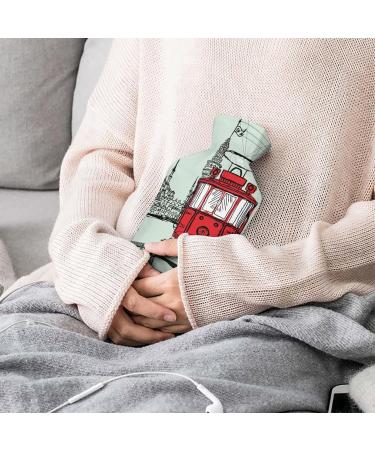 Hot Water Bottle with Lid - Rubber Hot Water Bag for Pain Relief Cramps & Foot Warmer | Hot & Cold Therapy - International Shipping Available - Buy Online on GoSupps.com