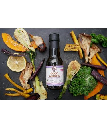 Big Tree Farms Coco Aminos Seasoning Sauce - 245 ml | Organic Gluten-Free Soy Sauce Alternative - International Shipping Available - Buy Online on GoSupps.com