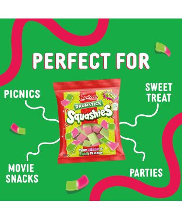 Swizzels Squashies Sweets - Sour Apple and Cherry Flavour- Single Pack 140g - Buy Online on GoSupps.com