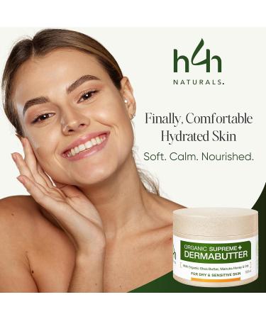 H4H Naturals Organic Manuka Oat Repair Butter Intensive Care Balm with Propolis Calendula & Hemp Oil For dry sensitive skin 100 ml - Buy Online on GoSupps.com