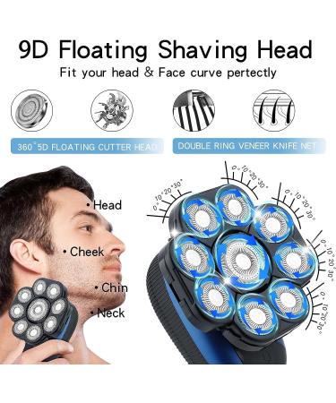 GeRRiT 6-in-1 Electric Shavers for Bald Men - IPX7 Waterproof Rechargeable Grooming Kit & Beard Hair Trimmer - Buy Online on GoSupps.com