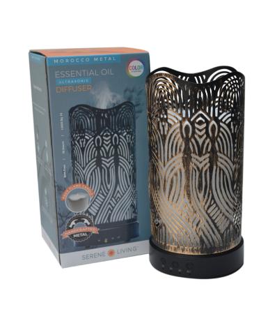 Serene Living Morocco Metal Essential Oil Diffuser for Aromatherapy