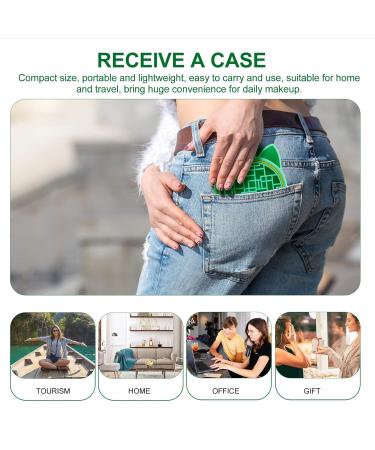 2-in-1 Makeup Brush Storage Box & Scrubber - Versatile Brush Holder & Mat in Green | International Shipping Available - Buy Online on GoSupps.com