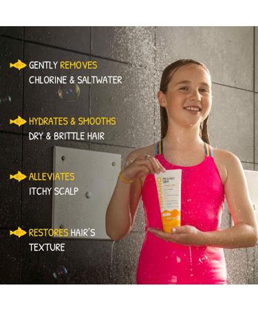 TRIHARD Kids Swim Care Conditioner Remove Chlorine & Saltwater | Hydrate & Restore Hair | Gentle for All Hair Types - Buy Online on GoSupps.com