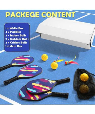 DULCE DOM Pickleball Paddles Set - USAPA Approved, Fiberglass Surface Racket with Balls & Bag, Ideal Training Equipment for Men & Women - Buy Online on GoSupps.com