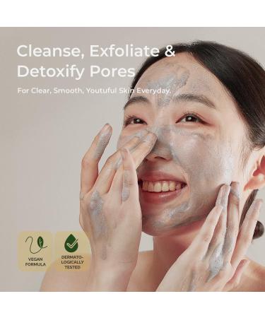 Charcoal Clay Enzyme Powder Vegan Facial Cleanser - Salicylic Acid & Vitamin C Exfoliating Face Scrub (Pack of 2) | Pore Cleansing Hydrating 2.47 oz - Buy Online on GoSupps.com