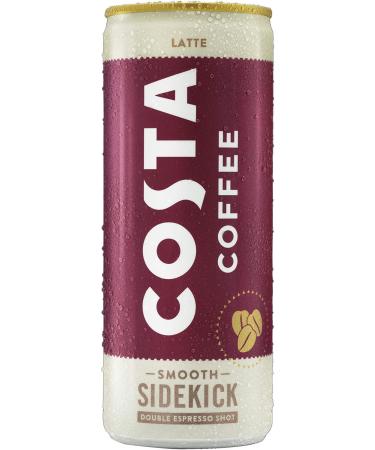 Costa Coffee Latte Cans - 8.45 Fl Oz - Pack Of 12 - Buy Online on GoSupps.com