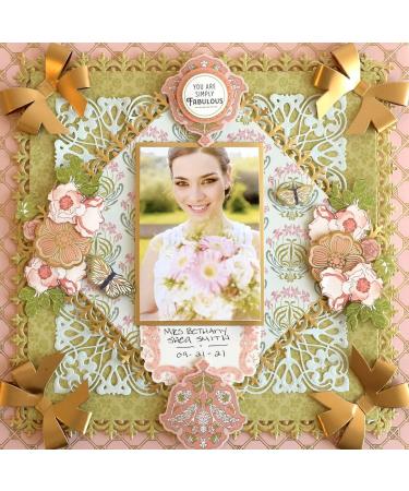 Anna Griffin Salon Nouveau Paper Crafting Kit - Card Making & Scrapbooking Supplies - 32pcs 12x12 Cardstocks, Embellishments, Sentiments for Invitations & Greeting Cards - Buy Online on GoSupps.com