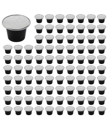 500 Sets Capsules de Caf Rechargeables Tasse Capsules de Caf Jetables Emballage Fournitures de Caf pour Noir