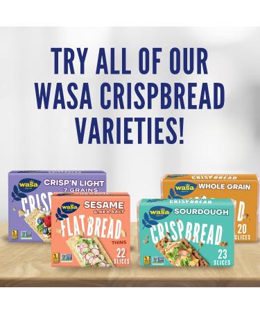 Wasa Gluten Free Sesame & Sea Salt Crispbread 6.1 oz (Pack of 10) - Crunchy and Delicious Sesame & Sea Salt Crispbread 60.1 Ounce Pack - Buy Online on GoSupps.com