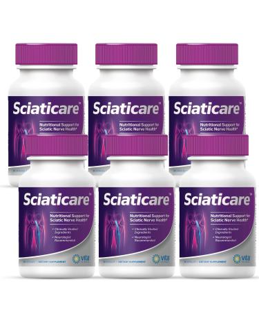 Vita Sciences Sciaticare Nerve Soothing Supplement Vitamins with Natural R-ALA Form 40X Strength NOT Synthetic Alpha Lipoic Acid (ALA) - Lower Lumbar Sciatic Hip Thigh Leg Foot