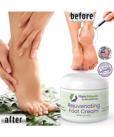 Orthopedic Rejuvenating Foot Cream for Dry Cracked Feet - Fast-Acting Moisturizing Pain Relief for Diabetic Neuropathy - Made in USA - 3 oz - Buy Online on GoSupps.com