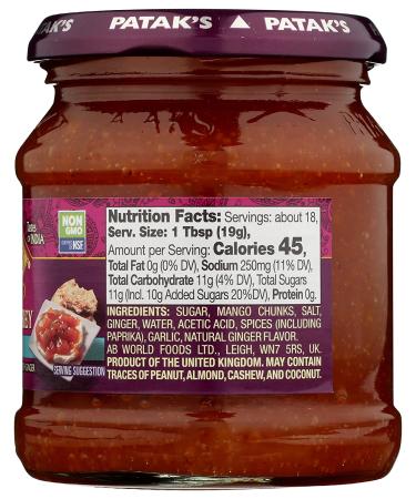 Patak's Major Grey Chutney 12 Fl Oz - Authentic Indian Condiment - Buy Online on GoSupps.com