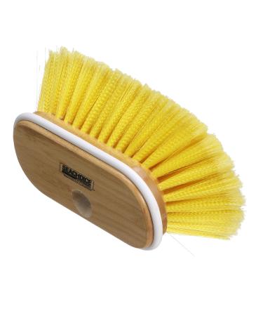 Seachoice Deck Brush w/Threaded Hole, 6 in, Soft Bristles, Wood Block