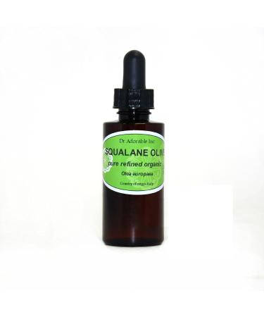 2 oz Squalane Olive Oil with Glass Dropper - Pure Cold Pressed & Undiluted for Skincare - Buy Online on GoSupps.com