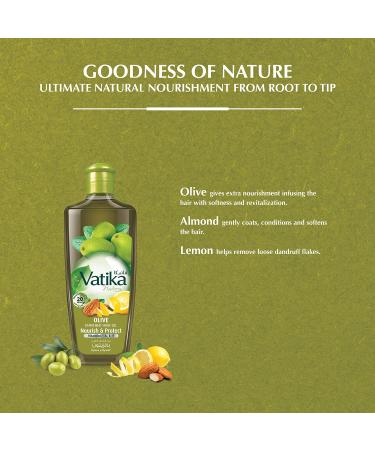 Dabur Vatika Naturals Olive Enriched Hair Oil 200ml - Nourishing & Strengthening Hair Care | Buy Internationally - Buy Online on GoSupps.com