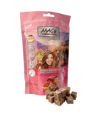 Mac's Dog Mono Snack – Horse Flavoured Dog Treats – 1 x 100g