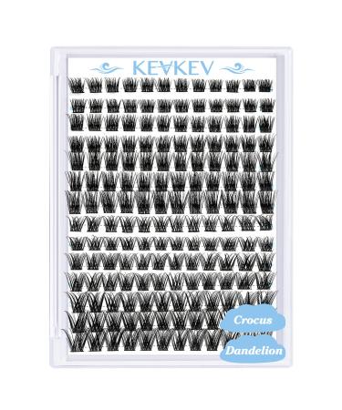 Lash Clusters 168 Pcs Cluster Lashes Eyelash Clusters DIY Cluster Eyelash Extensions Individual Lashes Thin Band & Soft(Crocus & Dandelion D-mix) D-Mix (10-16mm) Crocus & Dandelion