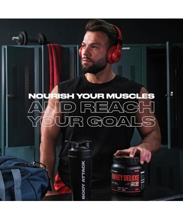 Body Attack Extreme Whey Deluxe - Cookies N Cream 500g | Protein Powder with Triple Whey Complex CFM Isolate - Low Fat & Sugar - Made in Germany - Buy Online on GoSupps.com