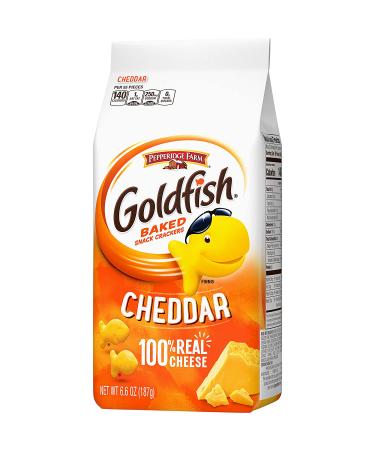 Pepperidge Farm Goldfish Cheddar Crackers - 6.6 Oz Bag, 6 Count Box | Snack Time Favorite - Buy Online on GoSupps.com