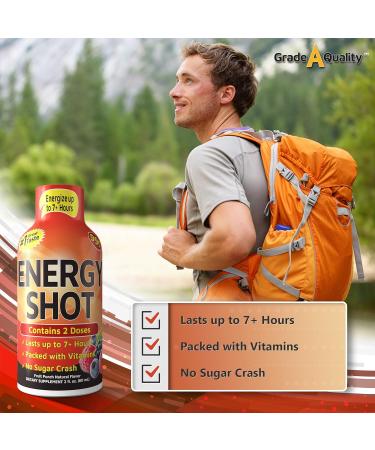 Vitamin Energy Shots - Fruit Punch Flavor | 48 Count | Boost Energy for 7+ Hours - Buy Online on GoSupps.com