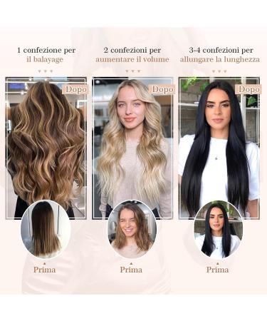 100% Remy Real Hair Clip-In Extensions | UK Fashion Shop | Thin 8 Tresses | 50cm | #4 Chocolate Brown | Fast International Shipping - Buy Online on GoSupps.com