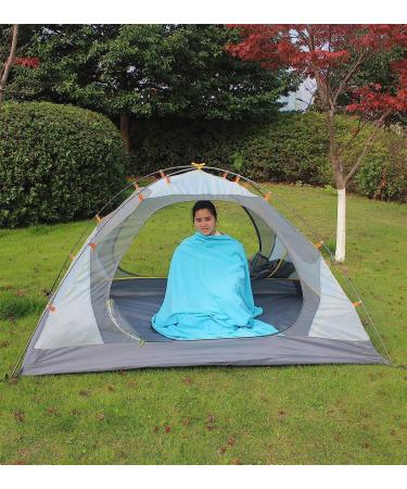 VILISUN Sleeping Bag Liner - Lightweight Portable Travel and Camping Sheet - Soft, Compact, Carry Bag - Hotel L (210*180cm) Blue - Buy Online on GoSupps.com