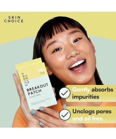 SKINCHOICE Pore Strips - Breakout Patch XL Hydrocolloid Nose Strips to Unclog and Shrink Pores Nose Patch Absorbs Oil Mighty Acne Pimple Spot Blackhead Remover Vegan (10 Count) 10 count (Pack of 1) - Buy Online on GoSupps.com