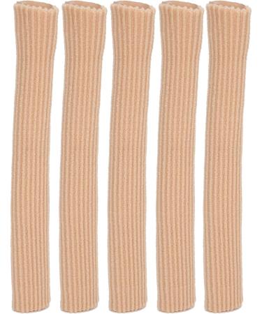 5pcs Toe Tube Sleeve Separator Pedicure Corn PU Gel Elastic Fabric Protector for Bunion Hammer Toe Callus (Small) - Buy Online on GoSupps.com