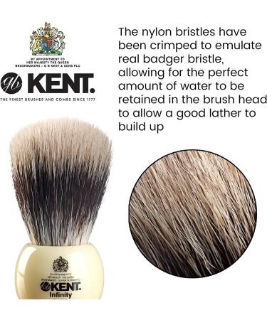 Buy Kent Infinity Synthetic Hair Shaving Brush - Premium Quality Brush for Effortless Shaving | International Shipping Available - Buy Online on GoSupps.com
