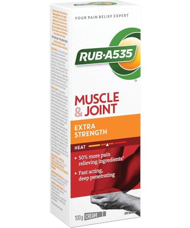 RUB A535 Extra Strength Cream - Arthritis, Rheumatic, Muscle, Joint & Back Pain Relief - 100g - Buy Online on GoSupps.com