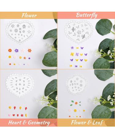 Zeyune 8 Pcs Flower Polymer Clay Earring Molds and Cutters for Jewelry Making - Buy Online on GoSupps.com
